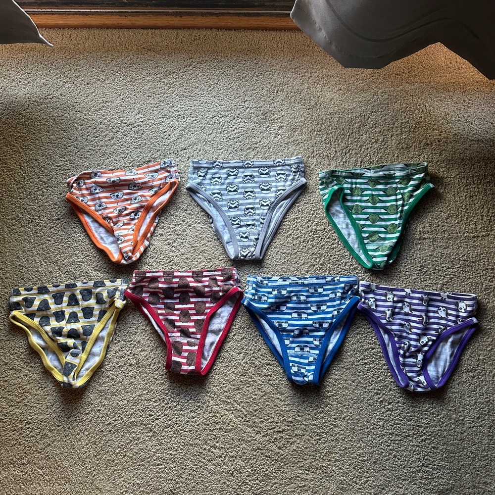 Hanna Andersson Organic Cotton Hipster Underwear Set of 7